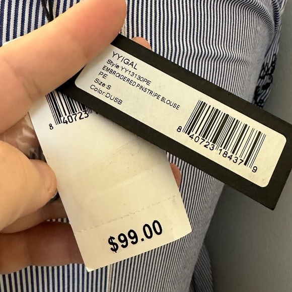 YYIGAL NWT Embroidered Blouse, Size S - Picture 5 of 5